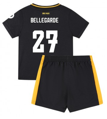 Wolves Jean-Ricner Bellegarde #27 Segunda Equipación Niños 2024-25 Manga Corta (+ Pantalones cortos)